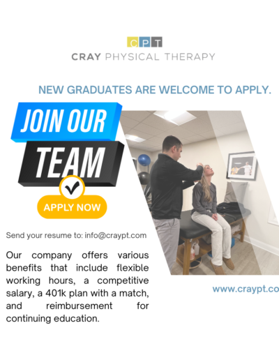 Cray Physical Therapy is hiring